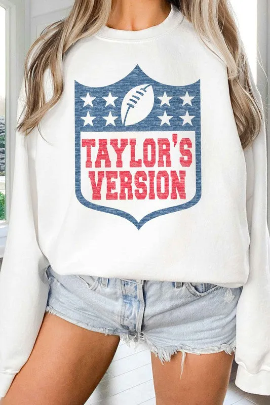 Alphia Taylors Version Football Graphic Sweatshirt