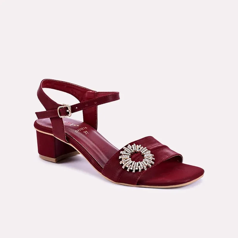 Amanda Maroon Casual Sandals 0421278