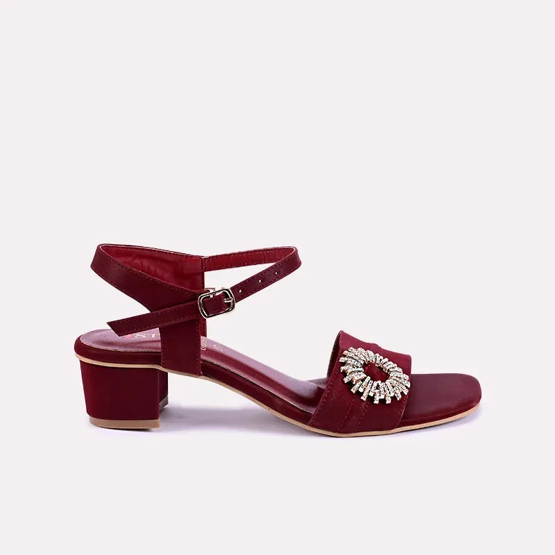 Amanda Maroon Casual Sandals 0421278