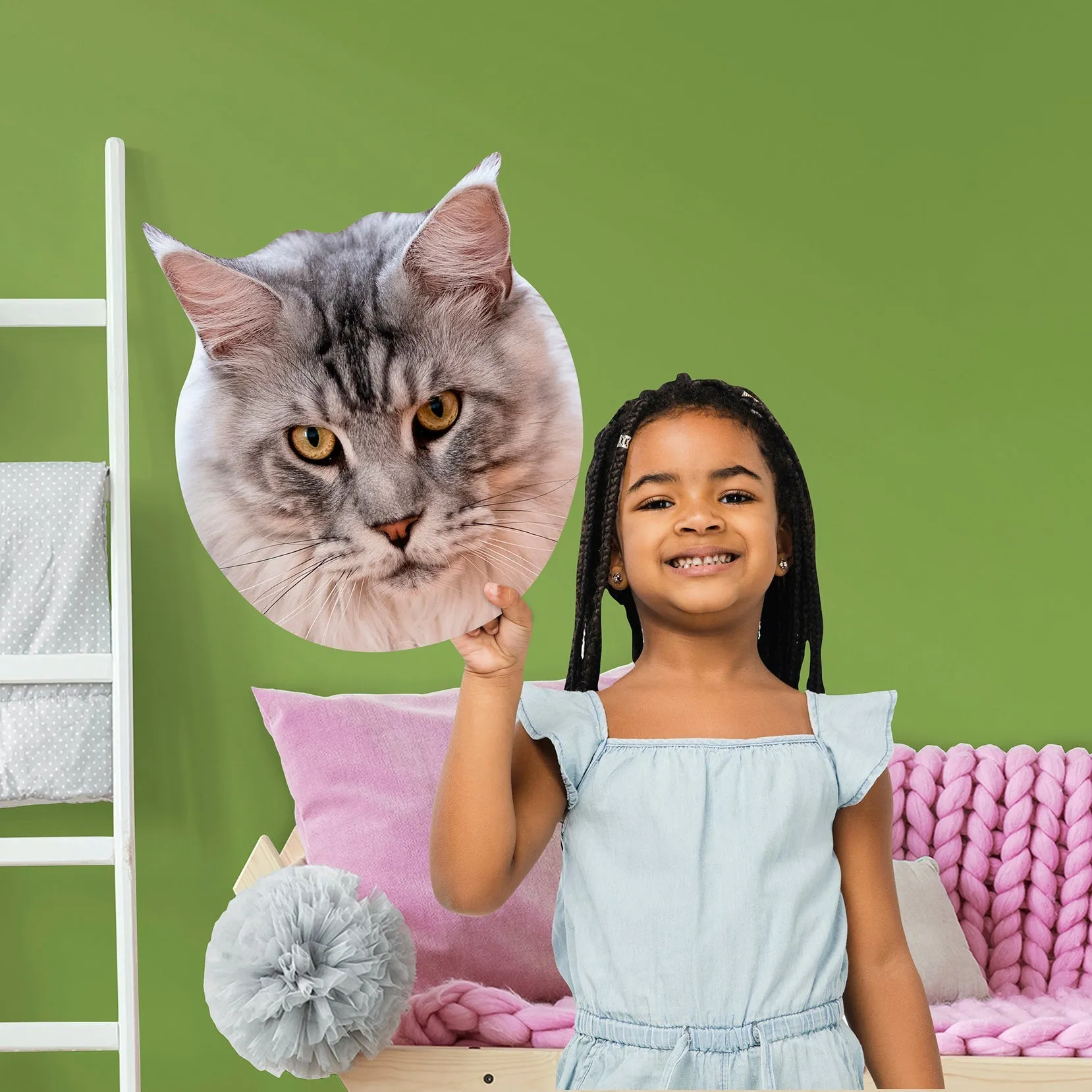 Animals: Maine Coon Cat Foam Core Cutout - Big Head
