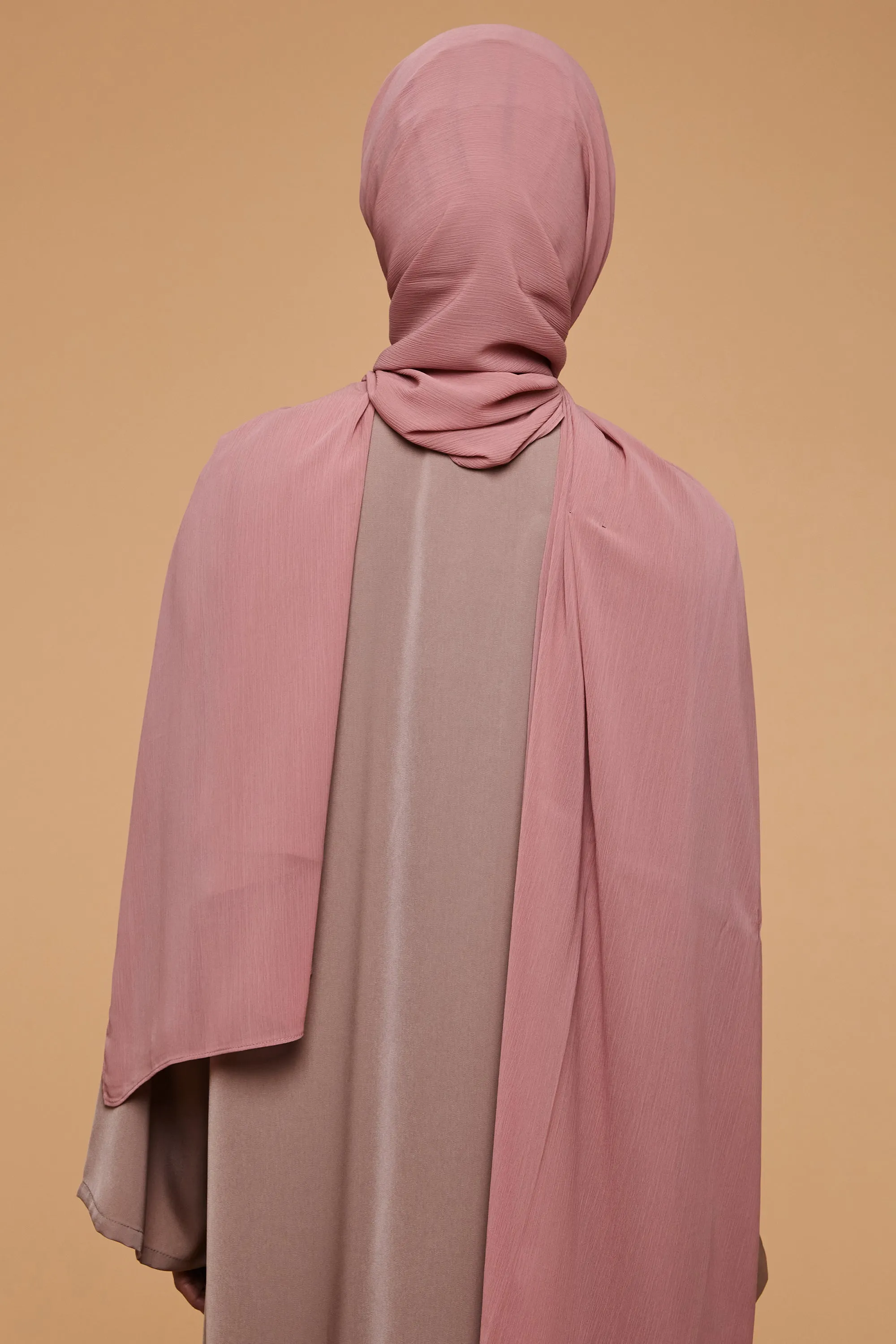 Ash Rose Crinkle Soft Crepe Hijab