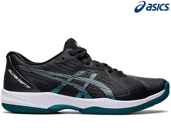 Asics Gel Solution Swift FF Mens Tennis Shoe (Black/Misty Pine)