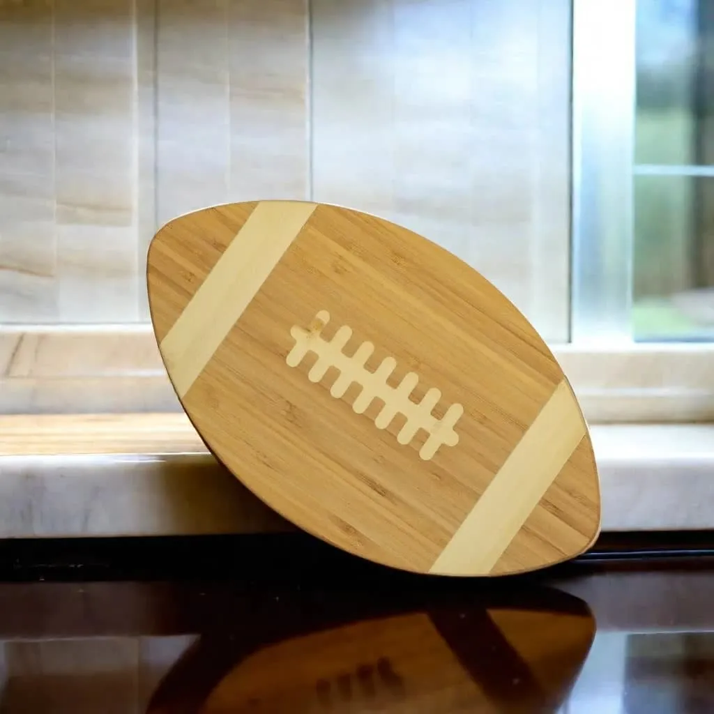 Bamboo Football Cutting Board - 15" x 8.5" by Creative Gifts
