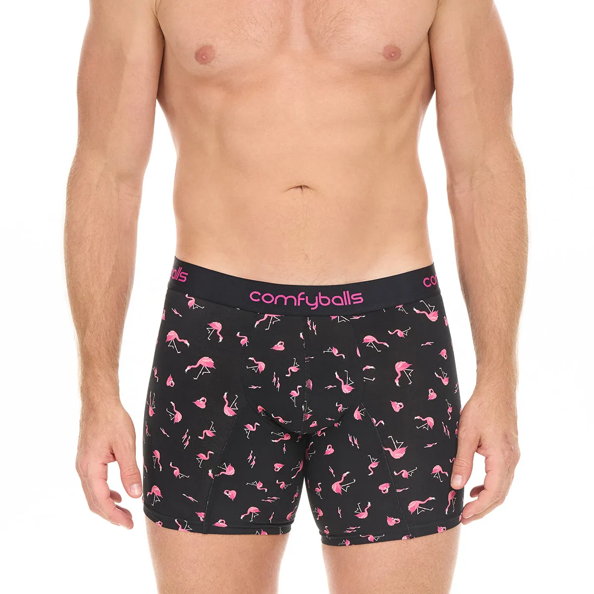 Black & Blue Flamingo Long Boxer Bundle