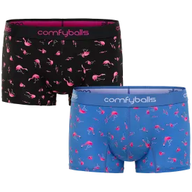 Black & Blue Flamingo Regular Boxer Bundle