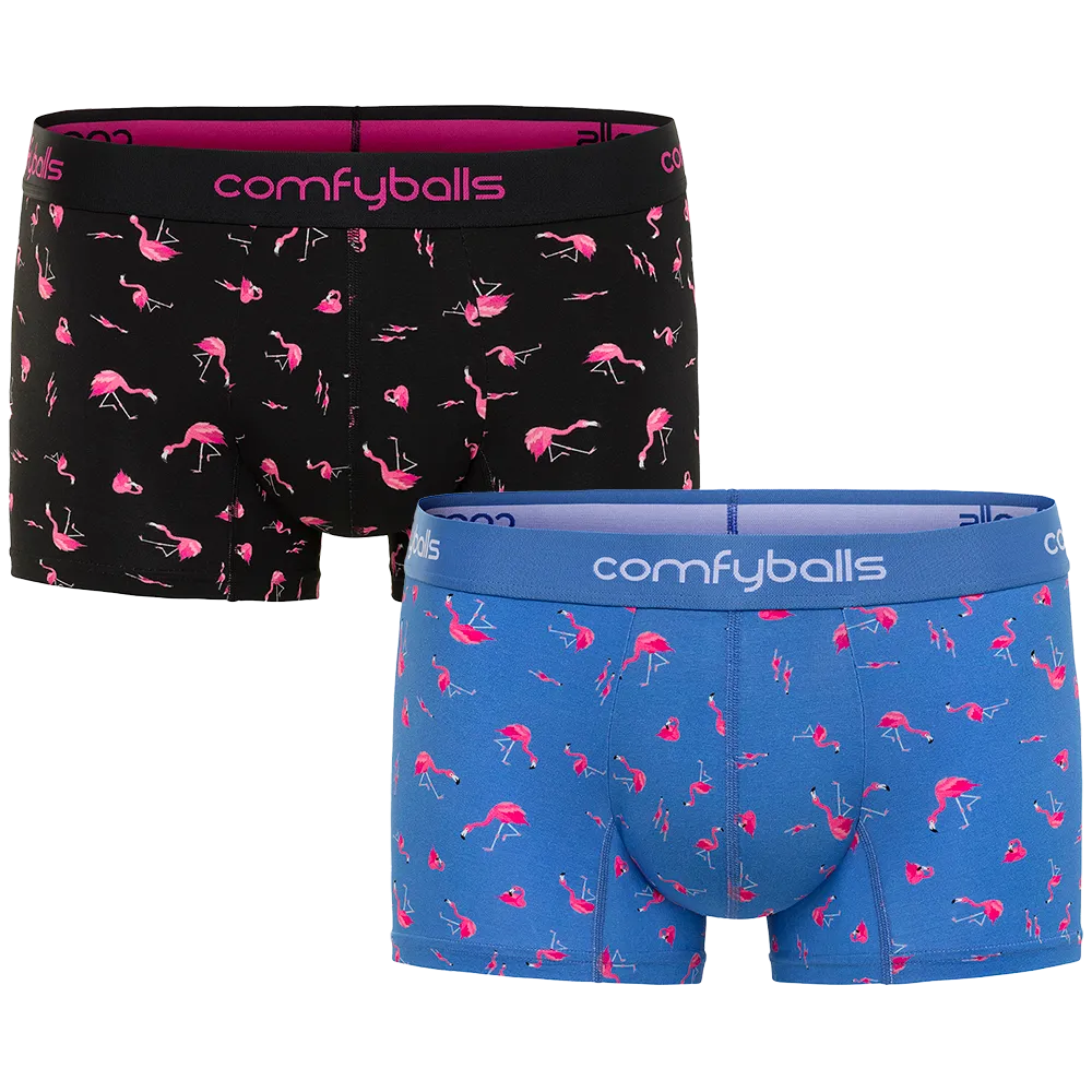 Black & Blue Flamingo Regular Boxer Bundle