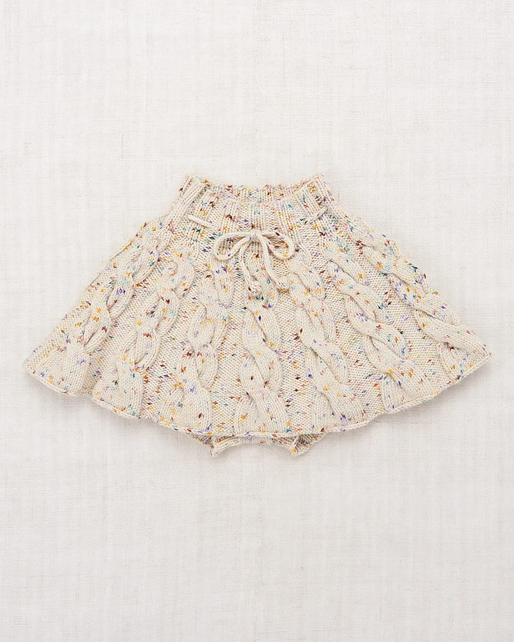 Cable Skating Skirt in Ink Confetti