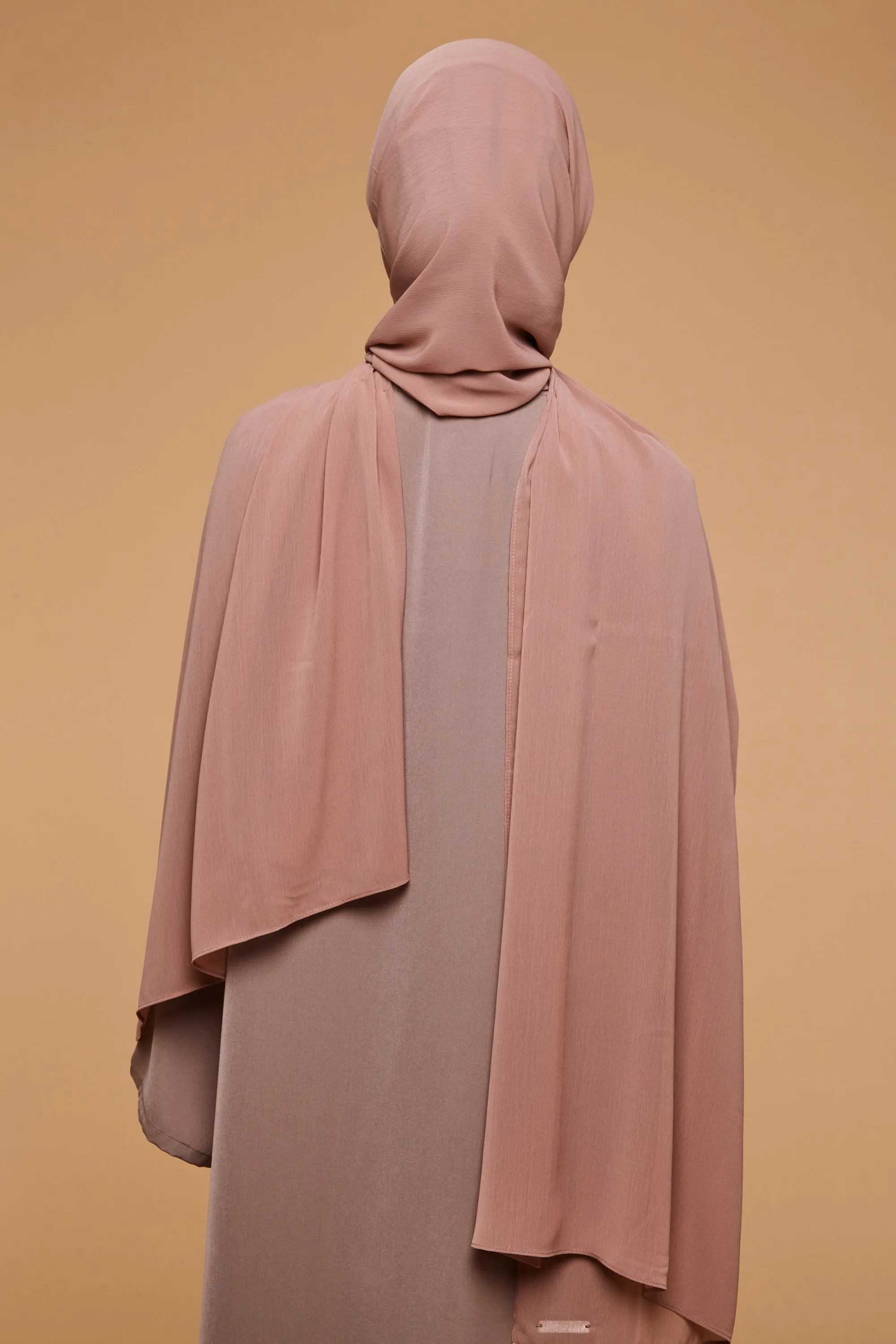 Cafe Au Lait Crinkle Soft Crepe Hijab
