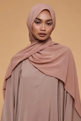 Cafe Au Lait Crinkle Soft Crepe Hijab