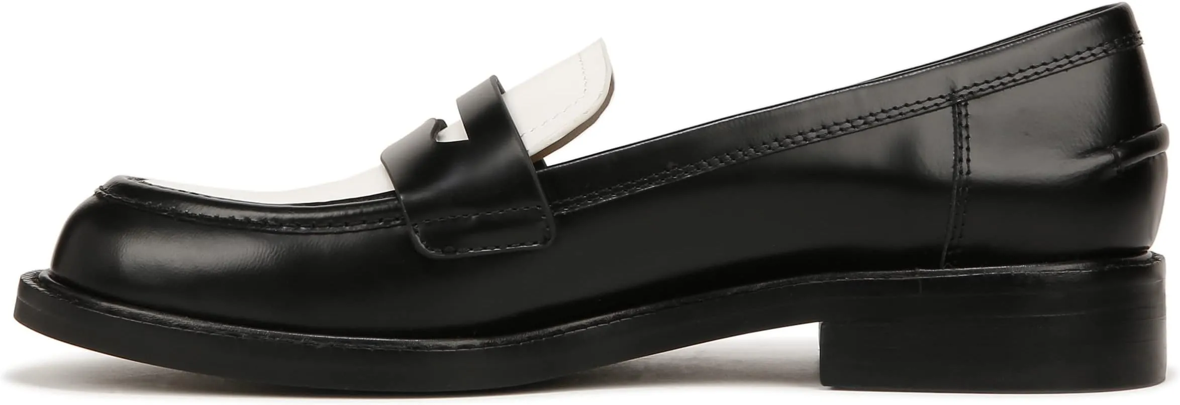 Colin Sam Edelman Loafers, Black/White