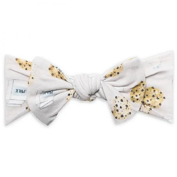 Copper Pearl Knit Headband Bow | Chip