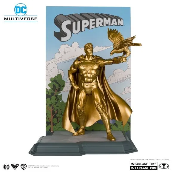 DC Multiverse SDCC Exclusive Gold Label Superman (Centennial Park Tribute)