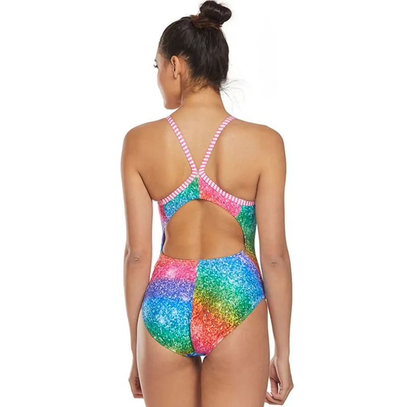 Dolfin Uglies - Over the Rainbow V-2 Back One Piece Swimsuit