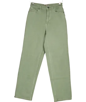 EVERLANE Green Straight Fit Way High Jeans W25