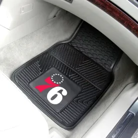 Fanmats Philadelphia 76ers Heavy Duty Car Mat Set - 2 Pieces