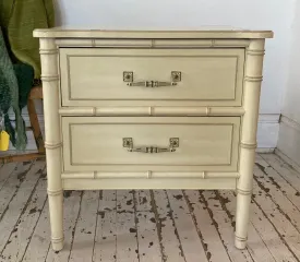 Faux Bamboo Nightstand