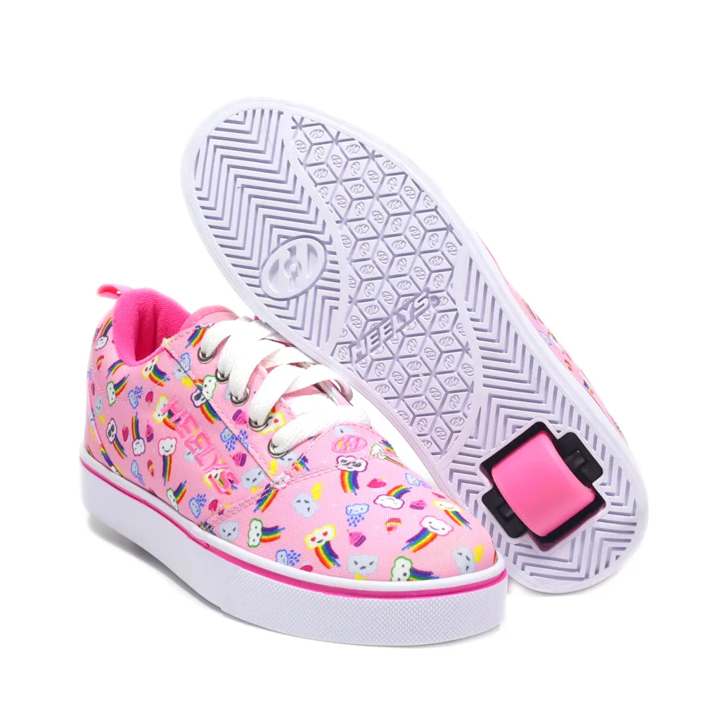 Heelys Sneakers Leather Pink Colour For Kids