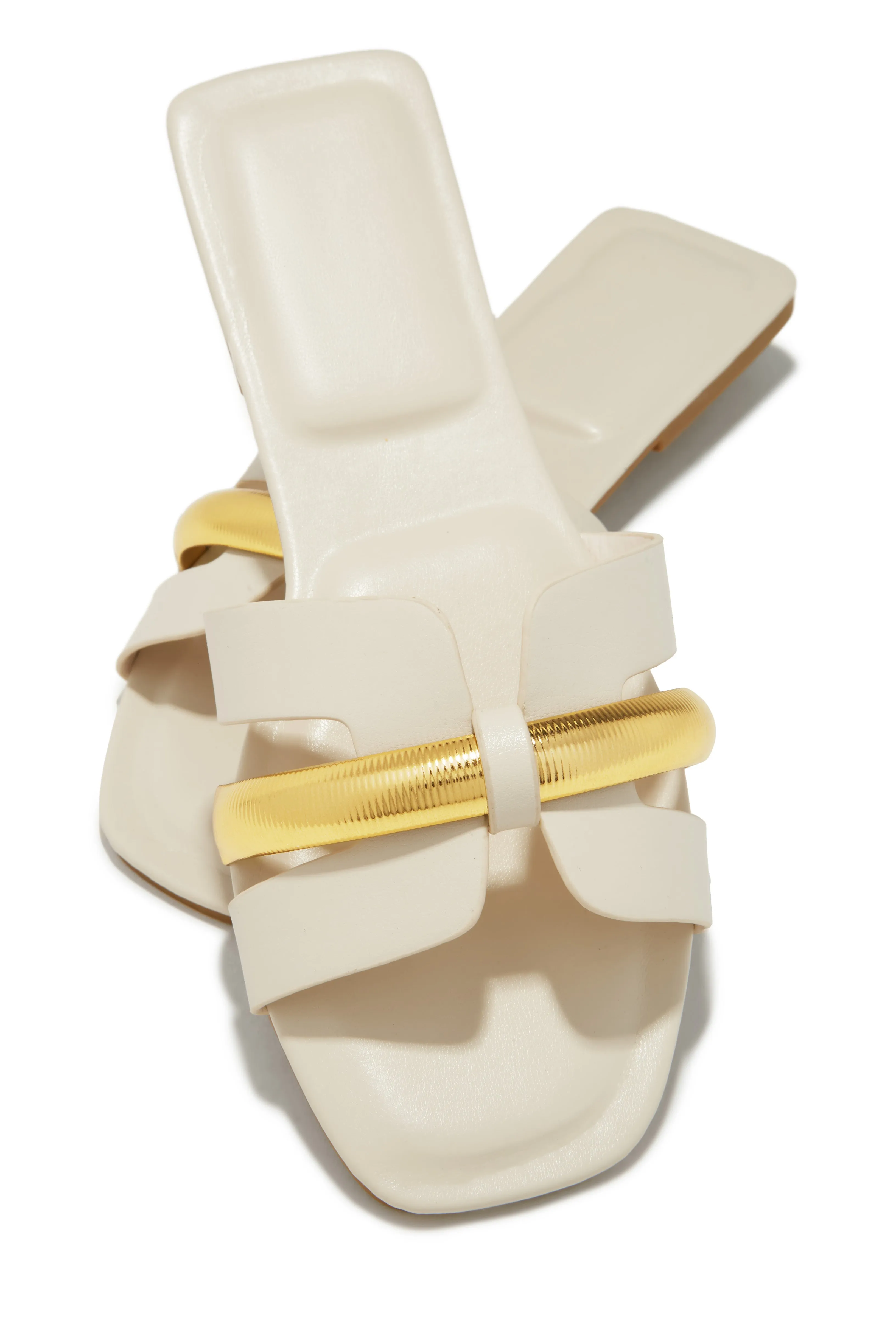 Keila Slip On Sandals - Bone