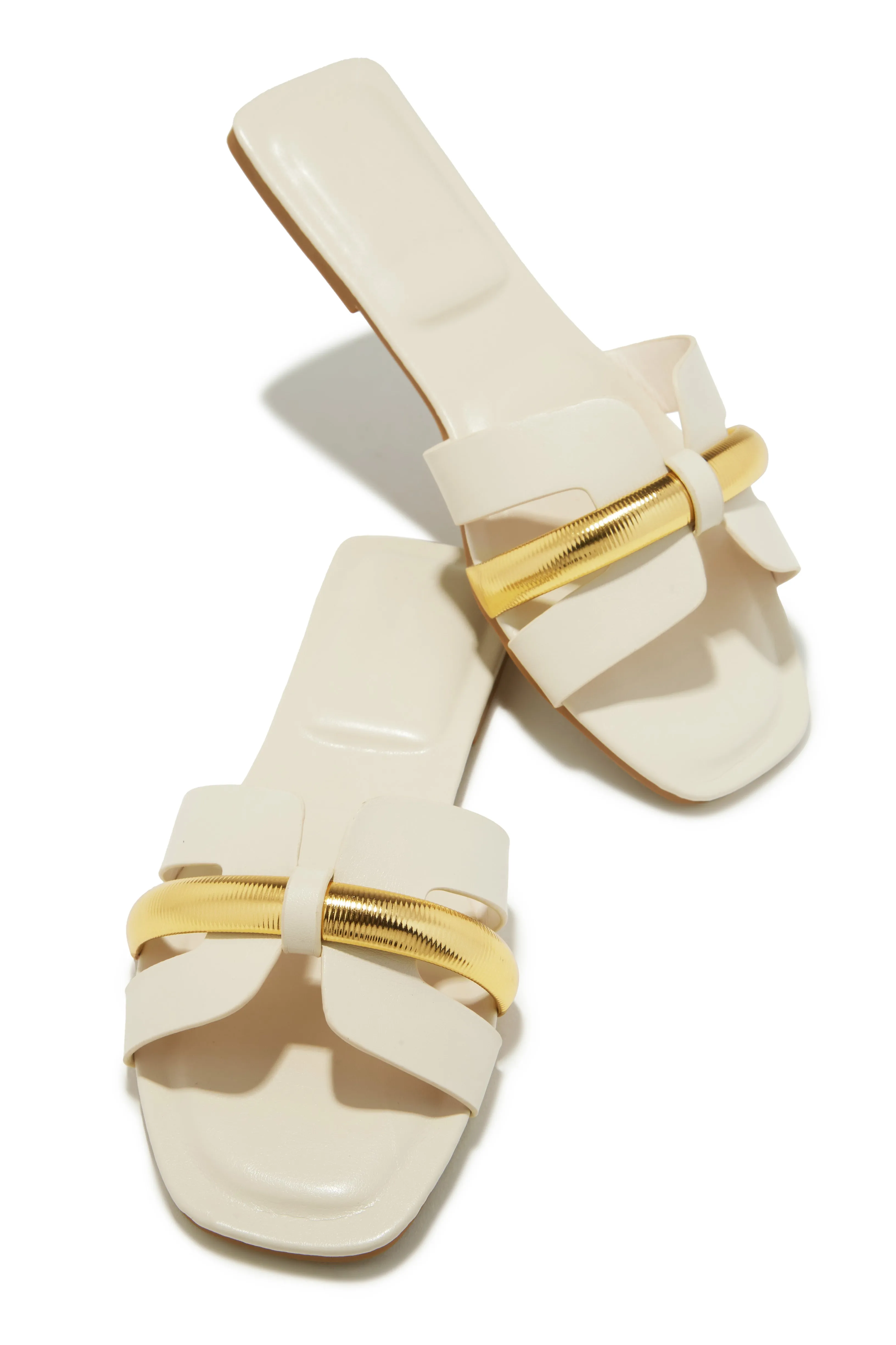Keila Slip On Sandals - Bone