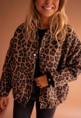 Lune | Trendy Jacket with Leopard Print