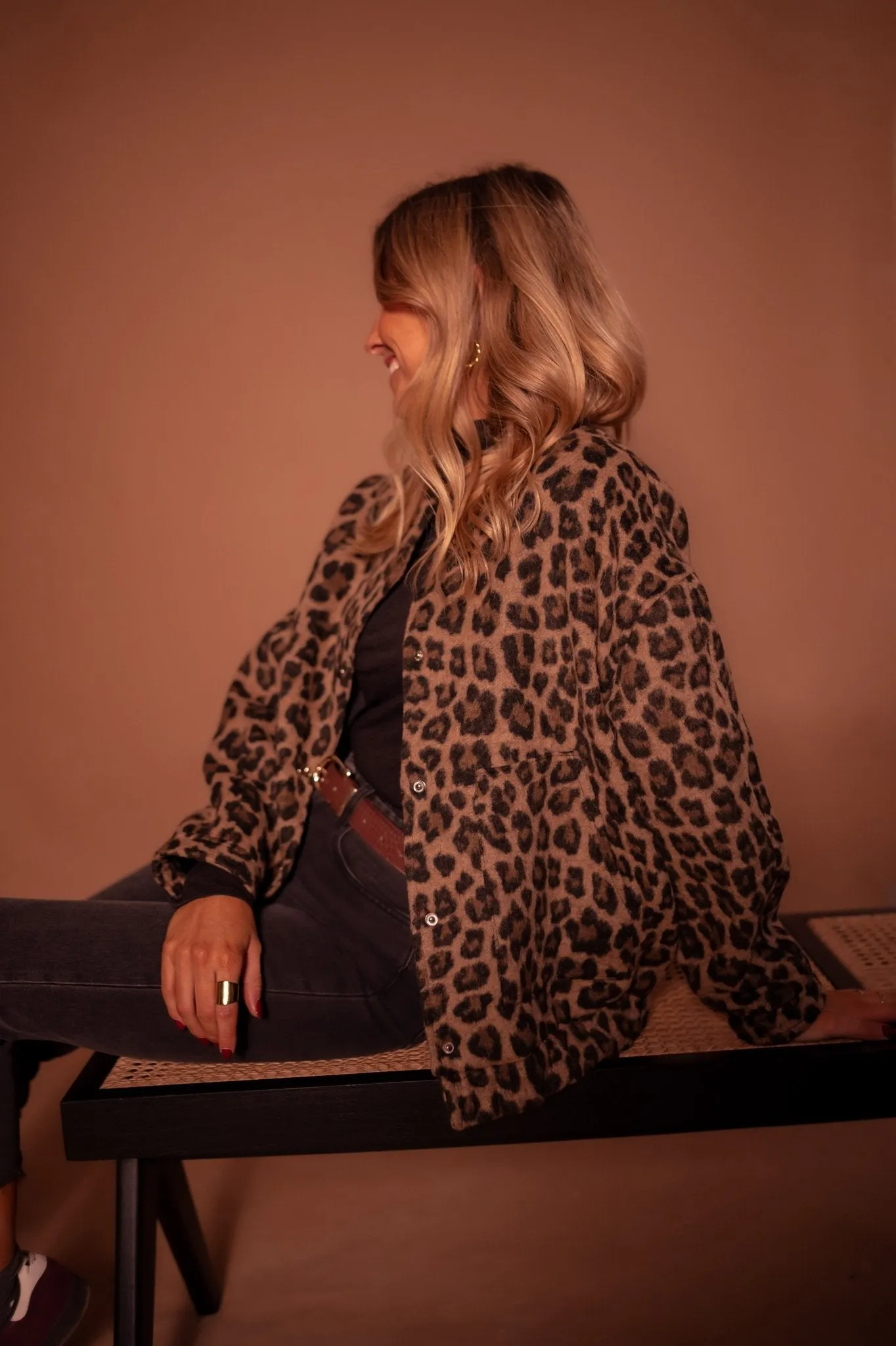 Lune | Trendy Jacket with Leopard Print