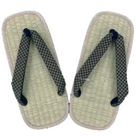 Men's Tatami setta sandals : Checked pattern