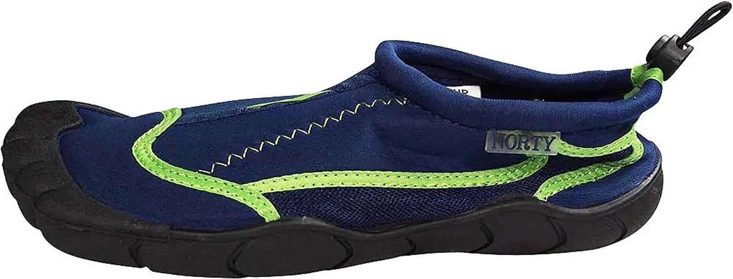 Norty Mens Aqua Sock Wave Water Shoes - 10 Color Combinations - Waterproof Slip-Ons for Pool, Beach and Sports