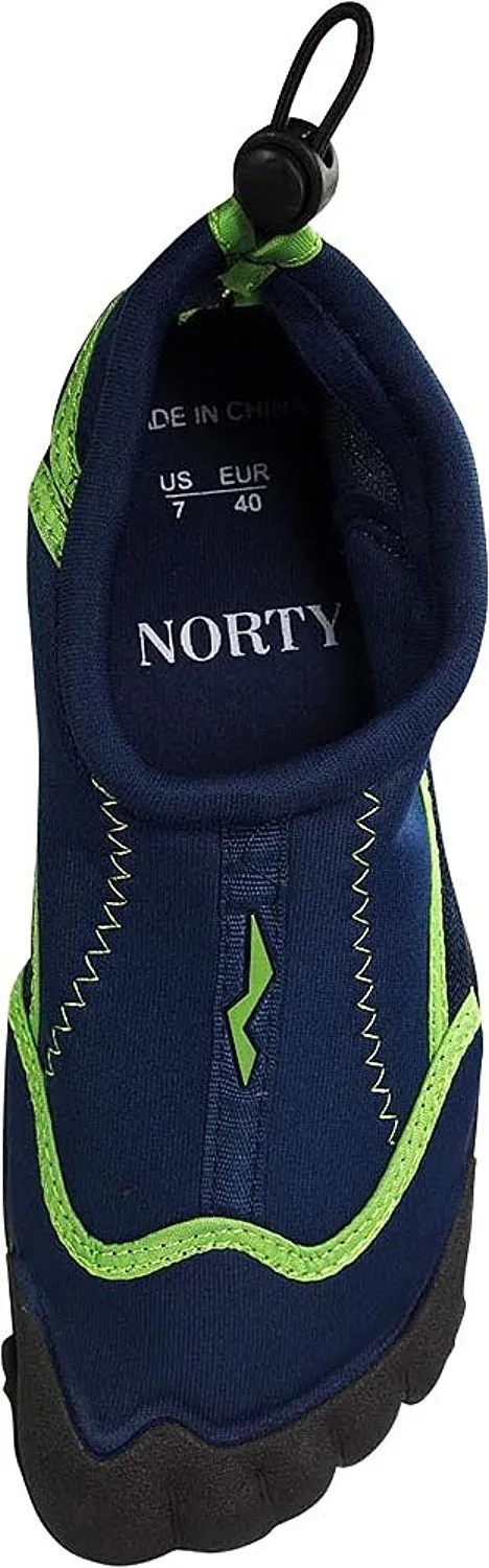 Norty Mens Aqua Sock Wave Water Shoes - 10 Color Combinations - Waterproof Slip-Ons for Pool, Beach and Sports