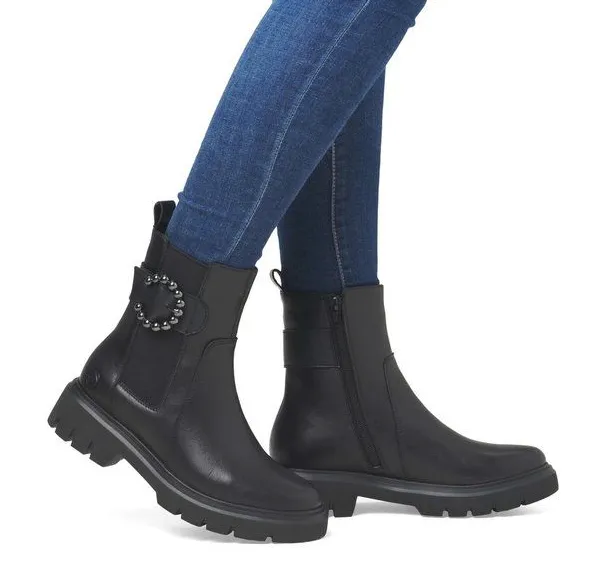 Nutmeg Black Ankle Boot