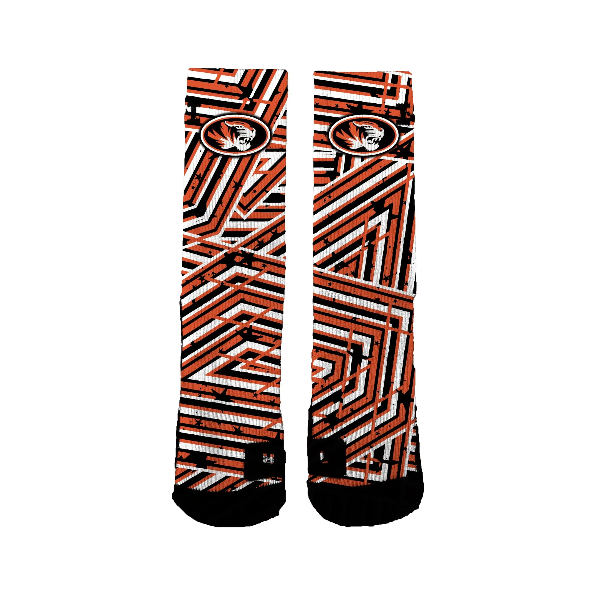 Osmond Lady Tigers Basketball Speckled Stripes Socks