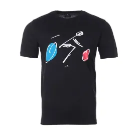 PAUL SMITH Tshirt SS Reg Fit Cyclist - Black