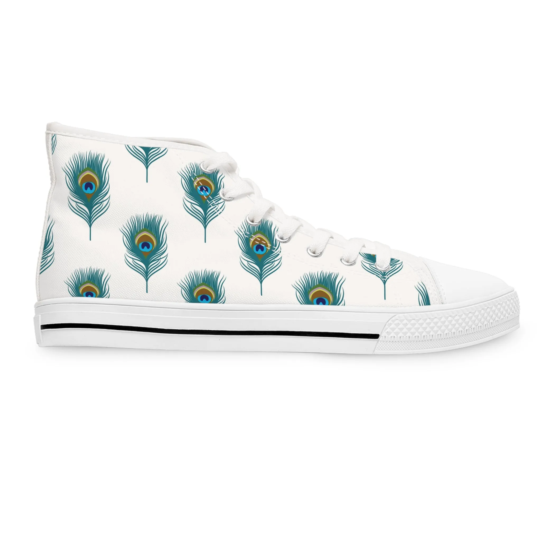 Peacock Women's High Top Sneakers