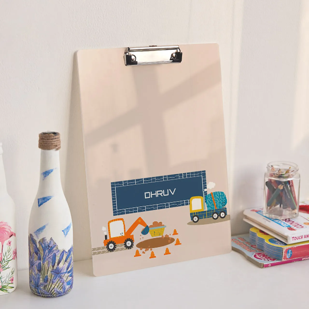 Personalised Clipboard - Let's Build, Construction