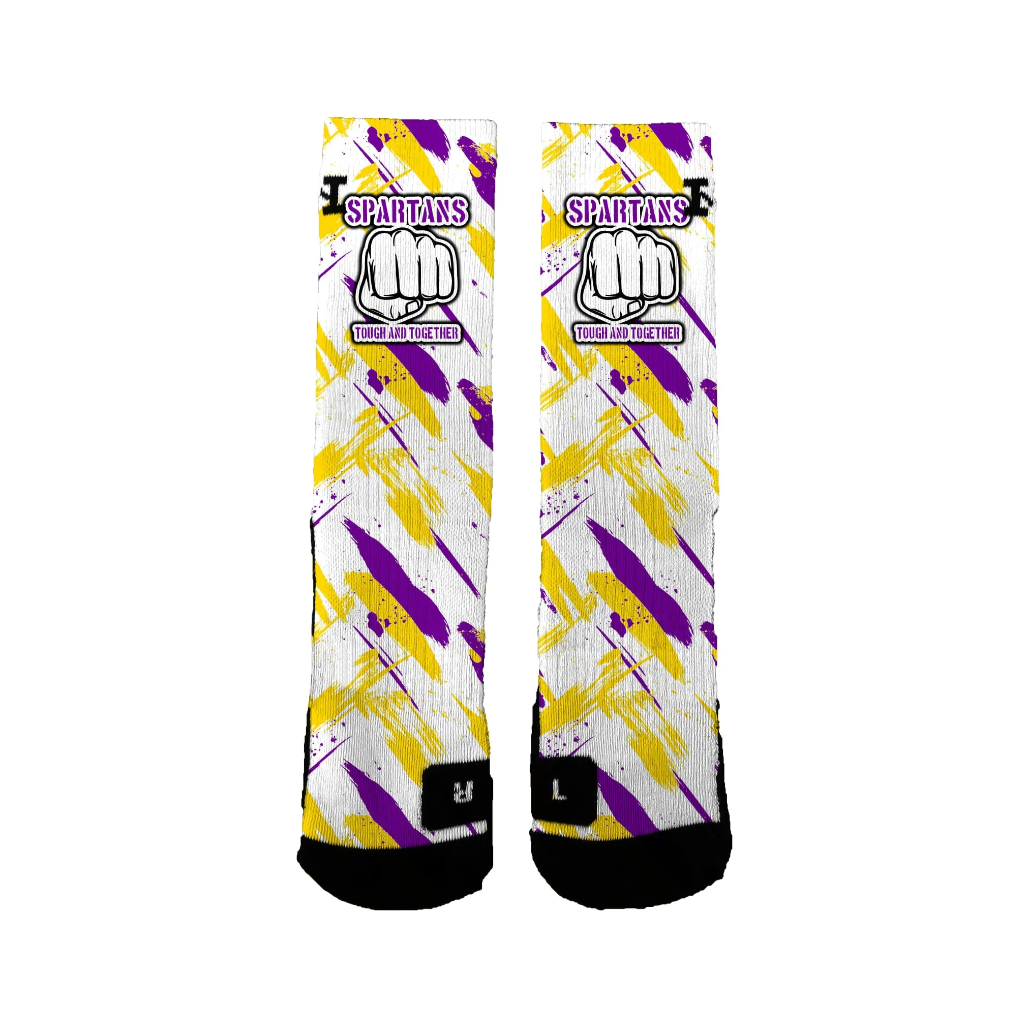 Sentinel Spartans Basketball Paint Socks