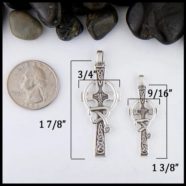 Small Celtic Caring Cross