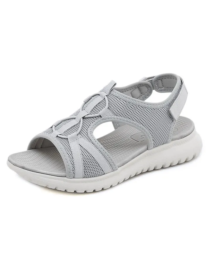 Sports Lady's Soft Flat Beach Sandals with Buckle Straps - SF0976