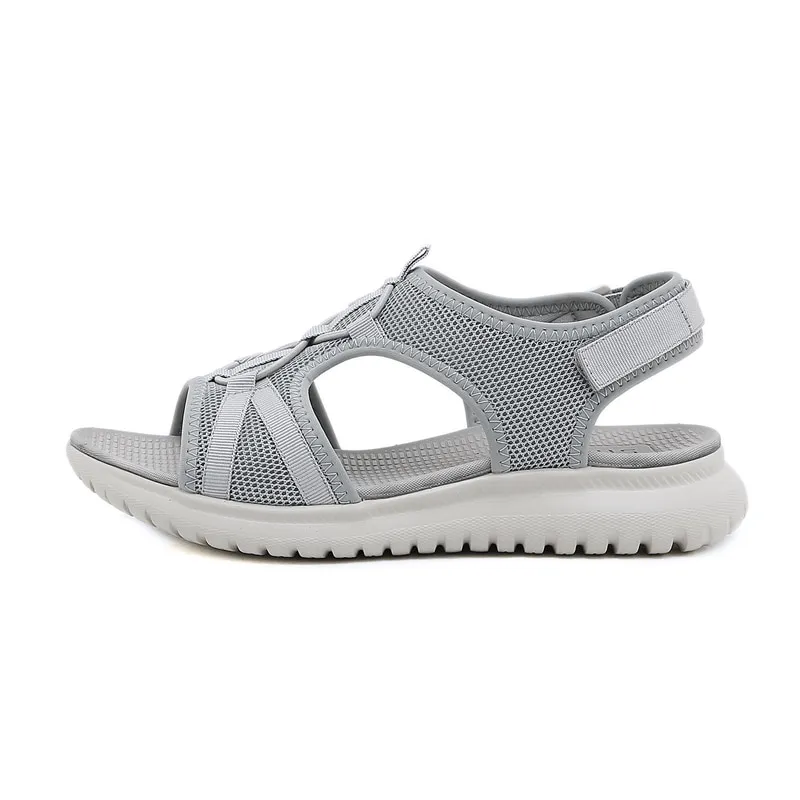Sports Lady's Soft Flat Beach Sandals with Buckle Straps - SF0976