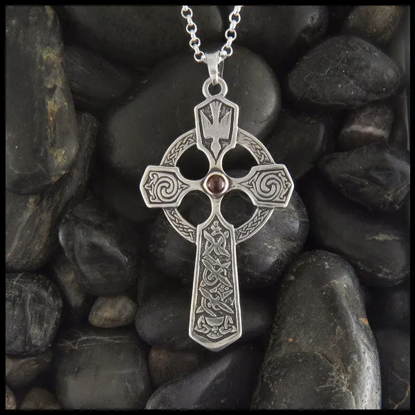 Sterling Silver Trinity Celtic Cross Pendant