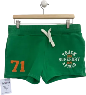 Superdry Green Track & Field Shorts UK 10